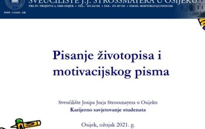 Radionica ”Pisanje životopisa i motivacijskog pisma” studentima FFOS-a