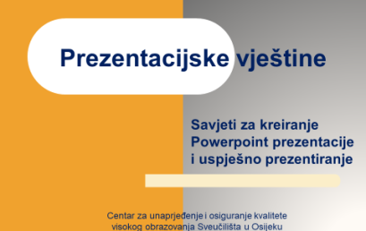 Radionica “Savjeti za kreiranje Powerpoint prezentacije i uspješno prezentiranje”