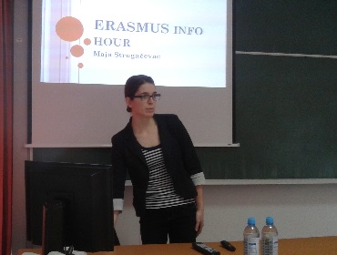 Održano predavanje ERASMUS + program mobilnosti studenata – INFO Hour Održano predavanje ERASMUS + program mobilnosti studenata – INFO Hour